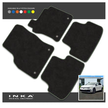 Load image into Gallery viewer, VW Golf MK8 Front &amp; Rear Premium Tailored Carpet Mat Set with 7x Stitch Colours Fits MY20 Onwards
