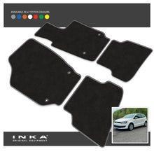 Load image into Gallery viewer, VW Polo Front &amp; Rear Premium Tailored Carpet Mat Set with 7x Stitch Colours Fits MY2018 Onwards
