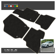 Load image into Gallery viewer, VW Polo Front &amp; Rear Premium Tailored Carpet Mat Set with 7x Stitch Colours Fits MY2018 Onwards
