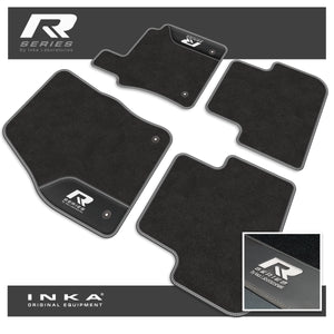 VW Tiguan Car Mats (Front & Rear Set) with Premium Carpet & OEM Leatherette, Fits MY 16-23