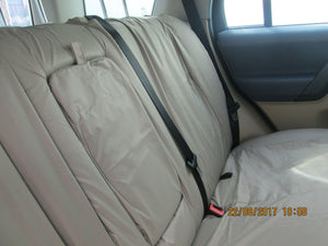 Land Rover-Freelander 2 - Second Row 2+1 60/40 Split INKA Tailored Waterproof Seat Covers Beige MY06-14