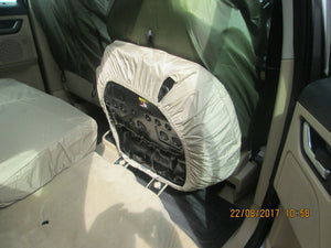 Land Rover-Freelander 2 - Second Row 2+1 60/40 Split INKA Tailored Waterproof Seat Covers Beige MY06-14