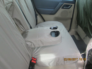 Land Rover-Freelander 2 - Second Row 2+1 60/40 Split INKA Tailored Waterproof Seat Covers Beige MY06-14