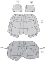 Load image into Gallery viewer, Mercedes Benz Vito V-Class Front Dual Co Driver Waterproof Seat Cover GREY MY-14-16
