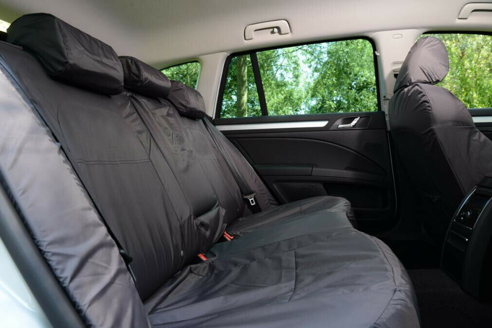 Nissan Qashqai 2nd Row 2+1 - 60/40 Spilt with Center Armrest INKA Tailored Waterproof Seat Covers GREY - MY-2013-16