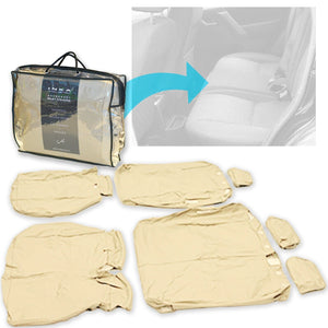 Land Rover Freelander 2 L359 INKA Rear Waterproof Seat Covers Almond MY06-15