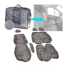 Load image into Gallery viewer, Fiat Talento Front 1+2 Fully Tailored Waterproof Seat Covers Grey MY 16-20
