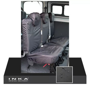 Nissan NV200 Rear 2+1 INKA Fully Tailored Waterproof Seat Covers Black MY09-16