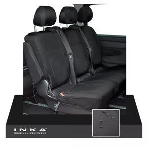 Mercedes Benz Vito V Class W639 2nd & 3rd Row Triple Waterproof Seat Cover Black