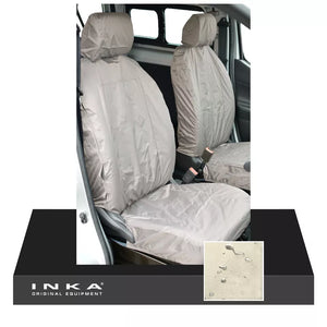 Nissan NV200 Front 1+1 INKA Fully Tailored Waterproof Seat Covers Beige MY09-12
