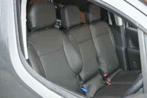 Citroen Berlingo MK2 Front Tailored Seat Covers Black OEM Vinyl Leatherette MY 08-18