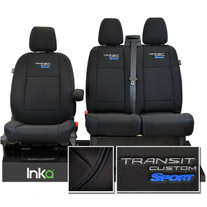 Ford Transit Custom Heavy Duty Front Seat Covers Genuine OEM MY 12-2023 [Choice of 6 Colours]
