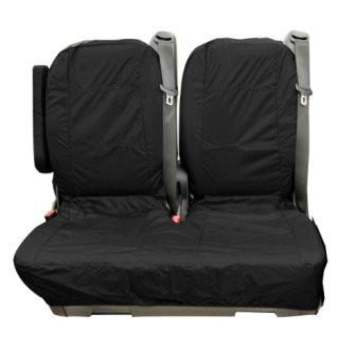 Mercedes Vito Fully Tailored Waterproof Rear Second Row Double Set Seat Covers 2006 Onwards Heavy Duty Right Hand Drive Black