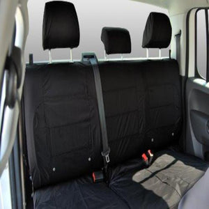 Ford Ranger Fully Tailored Waterproof Rear Second Row Triple Set Seat Covers 2009-2011 Heavy Duty Right Hand Drive Black