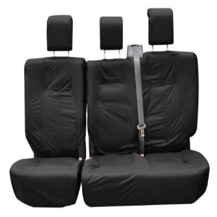 Land Rover Discovery 4 Fully Tailored Waterproof 2nd and 3rd Row Set Seat Covers 2005 onwards Right Hand Drive BLACK