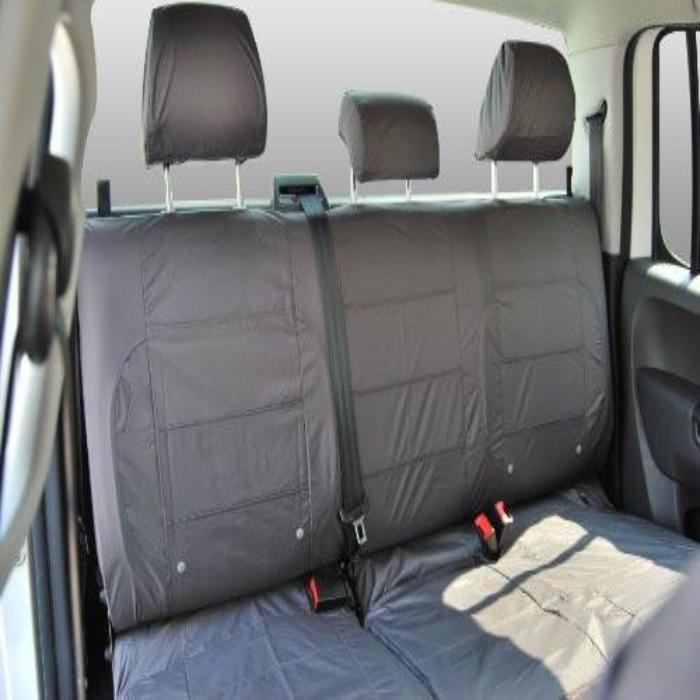 Ford Ranger Fully Tailored Waterproof Rear Second Row Triple Set Seat Cover 2009-2011 Heavy Duty Right Hand Drive Grey