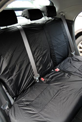 Honda Accord Saloon Fully Tailored Waterproof Rear Second Row Single and Double Set Seat Cover 2003 - 2007 Heavy Duty Right Hand Drive Black