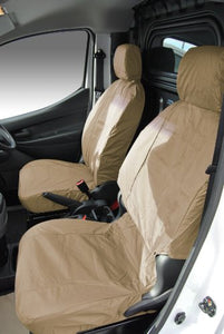 Nissan NV200 Fully Tailored Waterproof Second Row Set Seat Covers 2009-2012 Heavy Duty Right Hand Drive Beige