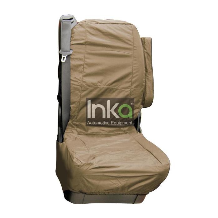 Mercedes Vito Fully Tailored Inka Waterproof Rear Second Row Single Set Seat Cover 2003-2014 Heavy Duty Right Hand Drive Beige