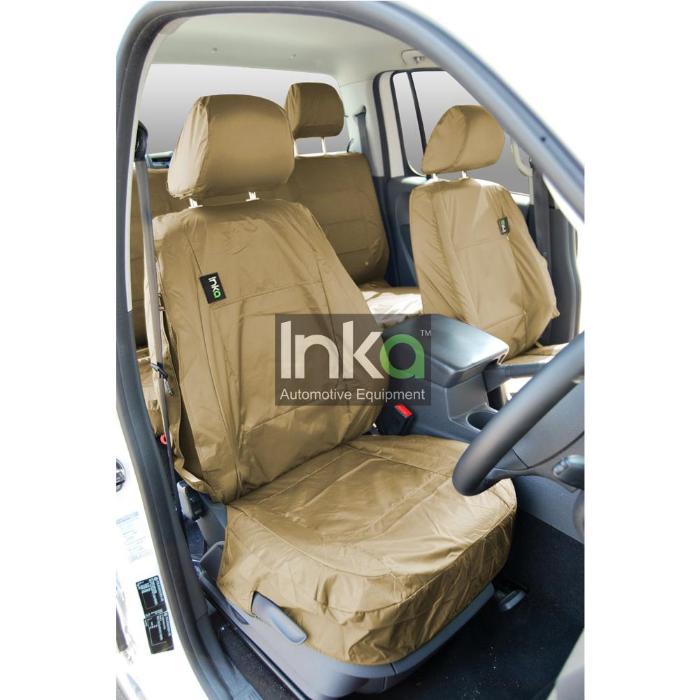 Ford Ranger Fully Tailored Waterproof Front Row Set Seat Covers 2009-2011 Heavy Duty Right Hand Drive Beige