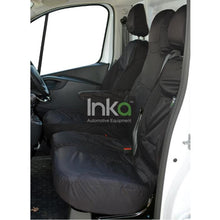 Load image into Gallery viewer, INKA Tailored Waterproof Vauxhall Vivaro Front 1+2 Double Seat Covers 2014-2016
