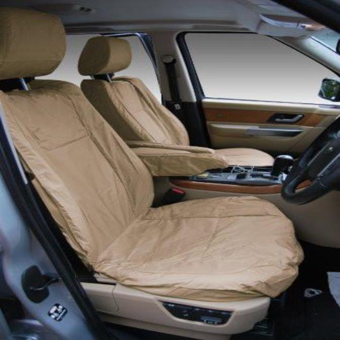 Range Rover Sport Fully Tailored Waterproof Front Single Set Seat Covers 2005-2009 Heavy Duty Right Hand Drive Beige