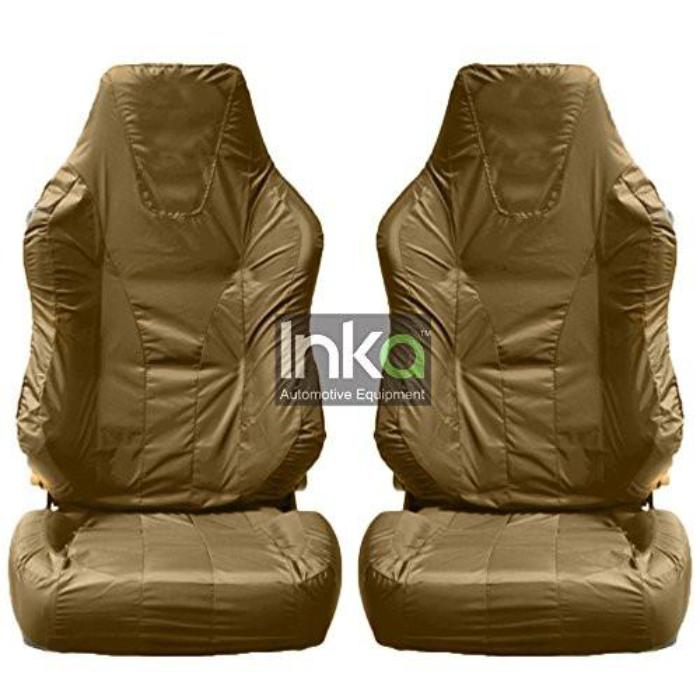 Recaro Sportster Fully Tailored Inka Waterproof Front Single Set Seat Covers 2001 - 2015 Heavy Duty Right Hand Drive Beige