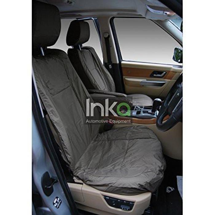Range Rover Sport Front Seats With DVD Headrest Inka Fully Tailored Waterproof Seat Cover Grey 2005 - 2009
