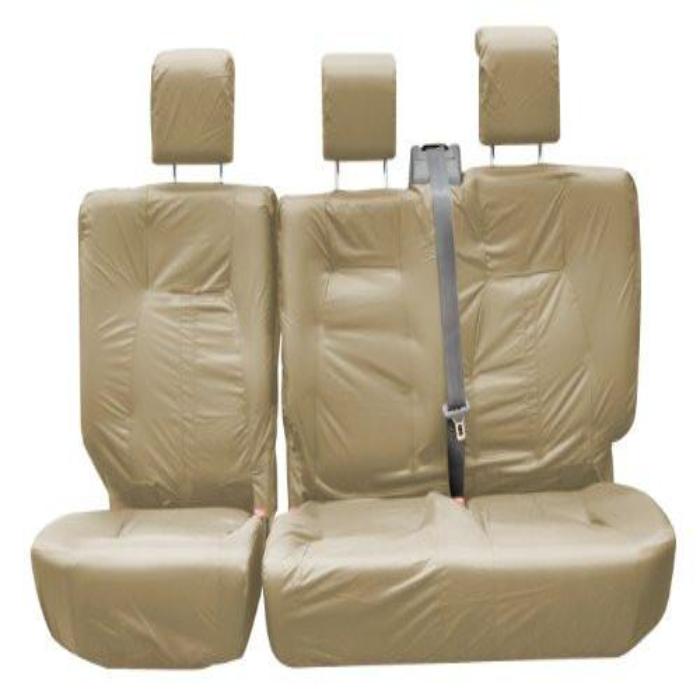 Discovery 3 Fully Tailored Waterproof Rear Second and Third Row Single and Double Set Seat Covers 2010 Onwards Heavy Duty Right Hand Drive Beige