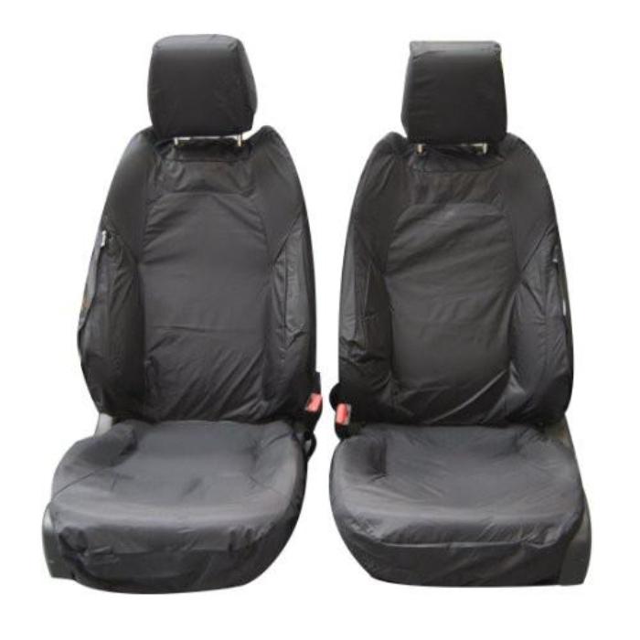 Range Rover Evoque 5DR Fully Tailored Waterproof Front Row Set Seat Covers 2011 Onwards Heavy Duty Right Hand Drive Grey