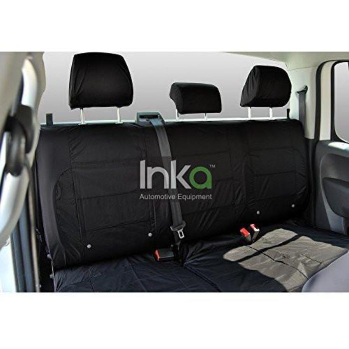 Isuzu Rodeo Fully Tailored Waterproof Rear Second Row Triple Set Seat Cover MY01-2012 Onwards Heavy Duty Right Hand Drive Black