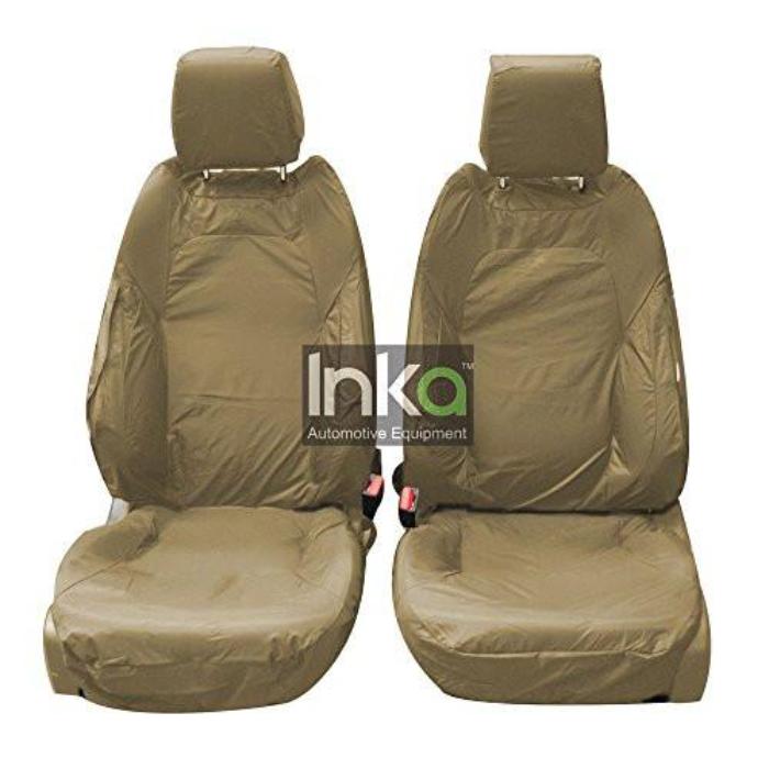 Range Rover Evoque 5 Door Tailored Waterproof Front Set Seat Covers 2011-2015 Heavy Duty Right Hand Drive Beige