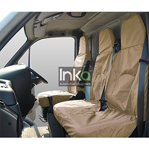 Iveco Daily Fully Tailored Waterproof Front Single and Double Set Seat Cover 2006 - 2011 Heavy Duty Right Hand Drive Beige