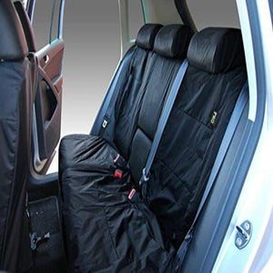 Volkswagen (VW) Tiguan Fully Tailored Waterproof Rear Set Seat Covers 2009 Onwards Heavy Duty Right Hand Drive Black