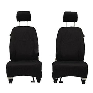 Ford Focus MRKIII Front Row Inka Fully Tailored Waterproof Seat Covers Black Two Front Single Seats; Right Hand Drive, 2010 Onwards.