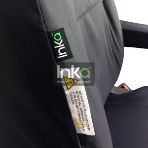 Ford Transit Custom Fully Tailored Waterproof Front Seat Cover Set 2012 Onwards Heavy Duty Right Hand Drive Black