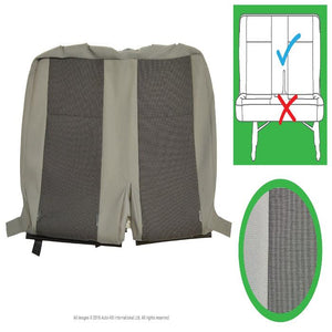 Original VW Transporter T6, T5.1 Front & Rear Original Seat Covers for Austin Titan Grey, Titanium Black and Simora Black