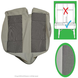 Original VW Transporter T6, T5.1 Front & Rear Original Seat Covers for Austin Titan Grey, Titanium Black and Simora Black