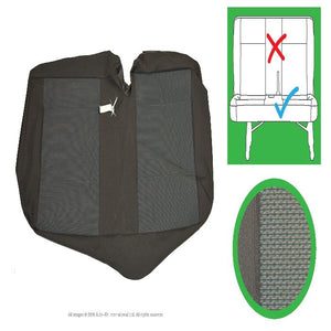 Original VW Transporter T6, T5.1 Front & Rear Original Seat Covers for Austin Titan Grey, Titanium Black and Simora Black