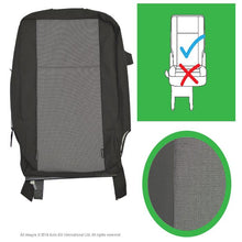 Load image into Gallery viewer, Original VW Transporter T6, T5.1 Front &amp; Rear Original Seat Covers for Austin Titan Grey, Titanium Black and Simora Black

