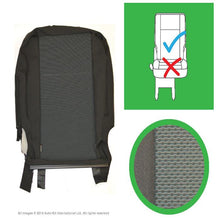 Load image into Gallery viewer, Original VW Transporter T6, T5.1 Front &amp; Rear Original Seat Covers for Austin Titan Grey, Titanium Black and Simora Black
