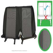 Load image into Gallery viewer, Original VW Transporter T6, T5.1 Front &amp; Rear Original Seat Covers for Austin Titan Grey, Titanium Black and Simora Black
