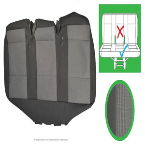 Original VW Transporter T6, T5.1 Front & Rear Original Seat Covers for Austin Titan Grey, Titanium Black and Simora Black