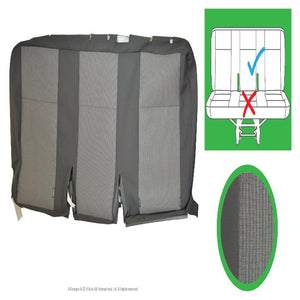 Original VW Transporter T6, T5.1 Front & Rear Original Seat Covers for Austin Titan Grey, Titanium Black and Simora Black
