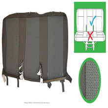 Load image into Gallery viewer, Original VW Transporter T6, T5.1 Front &amp; Rear Original Seat Covers for Austin Titan Grey, Titanium Black and Simora Black
