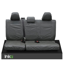 Load image into Gallery viewer, VW CADDY MAXI LIFE KOMBI INKA TAILORED WATERPROOF SEAT COVERS R-LINE EMBROIDERY [Choice of 3 Colours]
