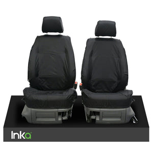 VW CADDY MAXI LIFE KOMBI INKA TAILORED WATERPROOF SEAT COVERS R-LINE EMBROIDERY [Choice of 3 Colours]