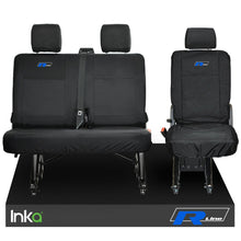Load image into Gallery viewer, VW TRANSPORTER T6.1,T6,T5.1 KOMBI VAN INKA REAR WATERPROOF SEAT COVERS BLACK

