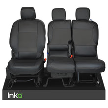 Load image into Gallery viewer, Citroen Berlingo MK2 Front Tailored Seat Covers Black OEM Vinyl Leatherette MY 08-18
