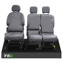 Load image into Gallery viewer, Peugeot-Partner Front Row 1+2  Waterproof Seat Covers GREY MY2008+
